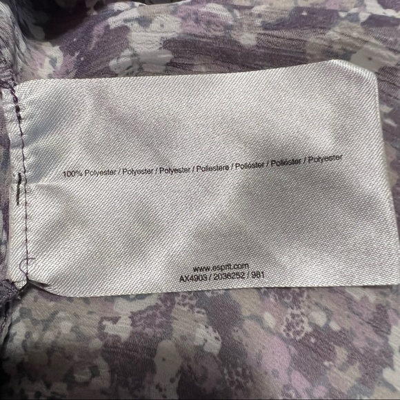 ESPRIT (EUC) Button Front Sleeveless Top Size XXL *See All Measurements** - Picture 7 of 11